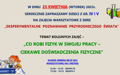 Eksperymenty przyrodnicze – kwiecień