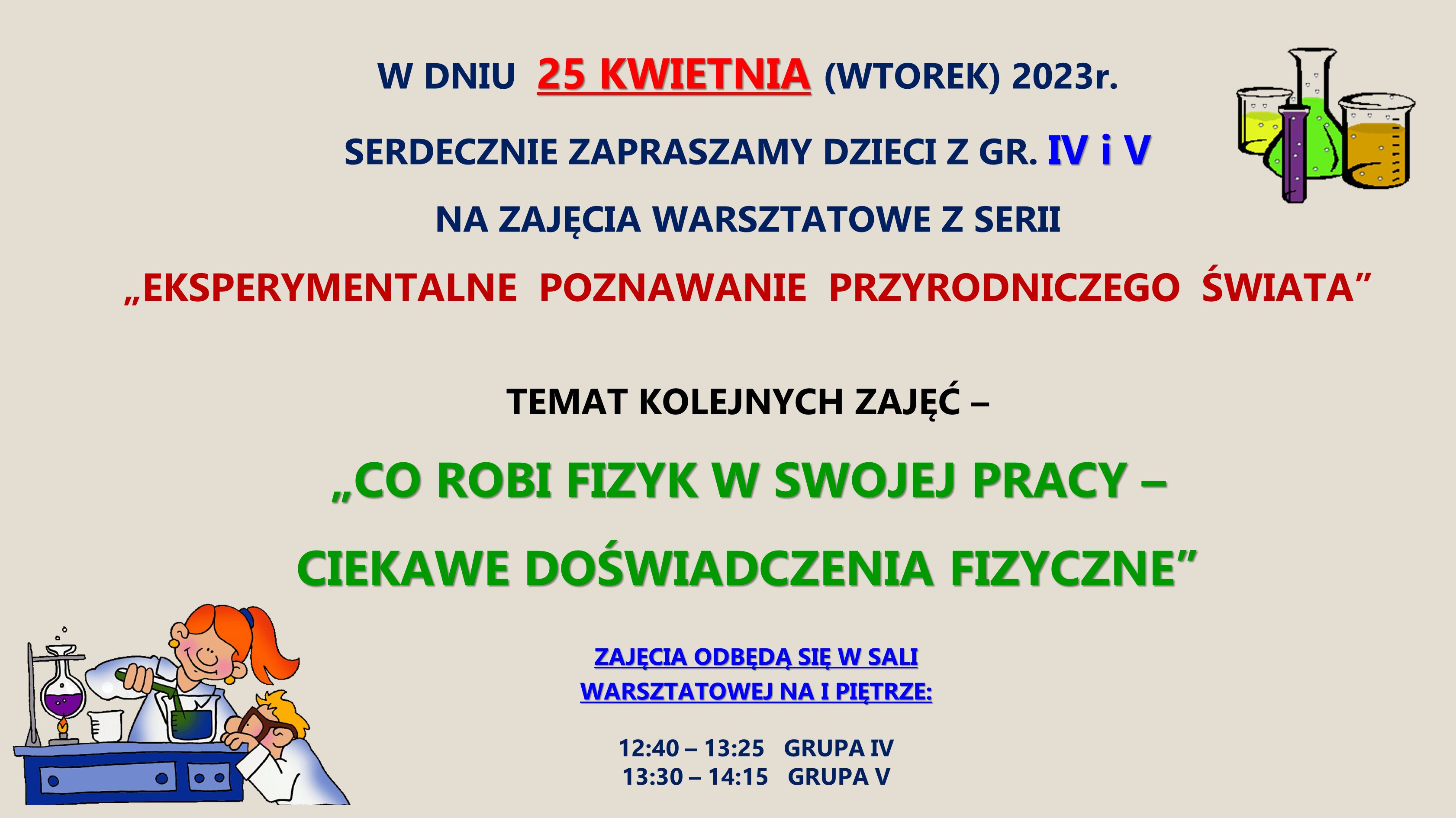 Eksperymenty przyrodnicze – kwiecień