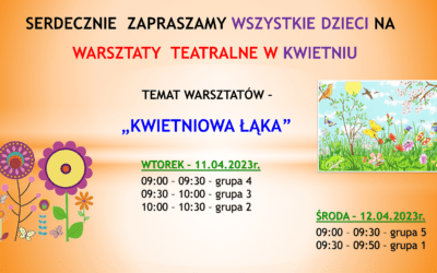 Warsztaty teatralne – kwiecień