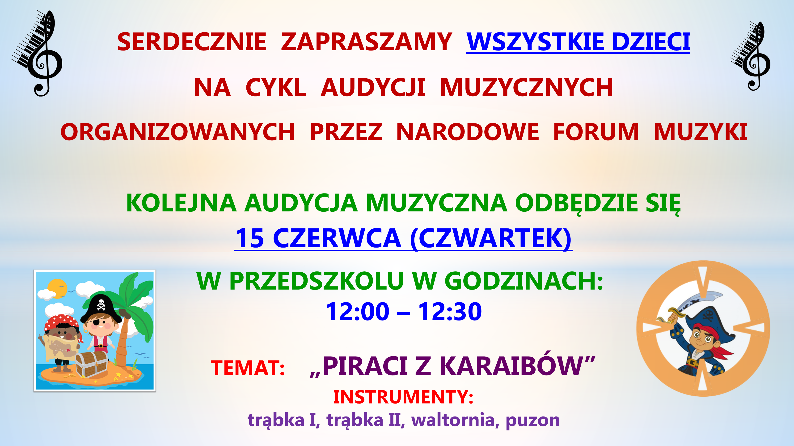 Audycja muzyczna – czerwiec