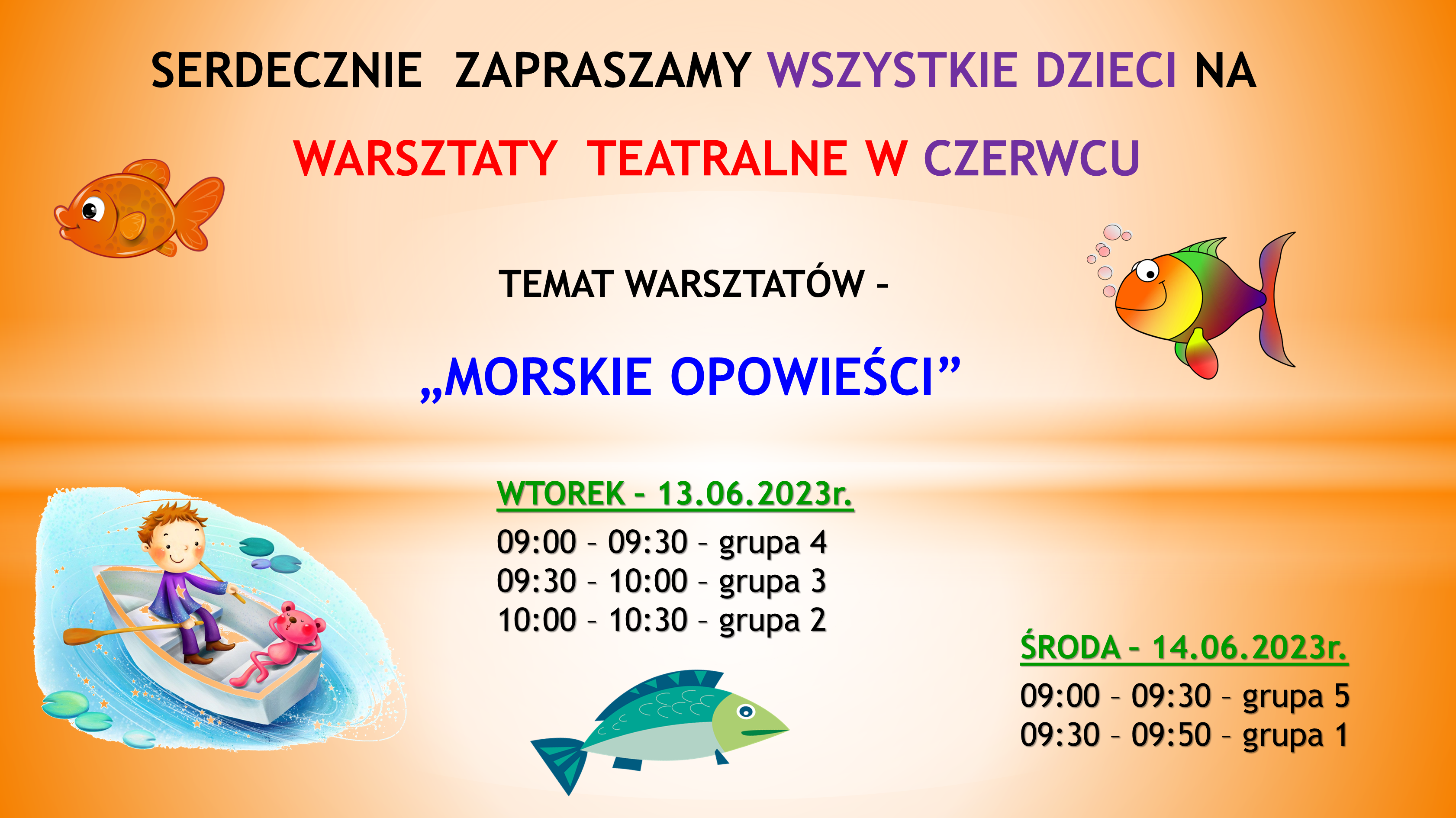 Warsztaty teatralne – czerwiec