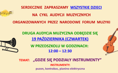 AUDYCJA MUZYCZNA – PAŹDZIERNIK