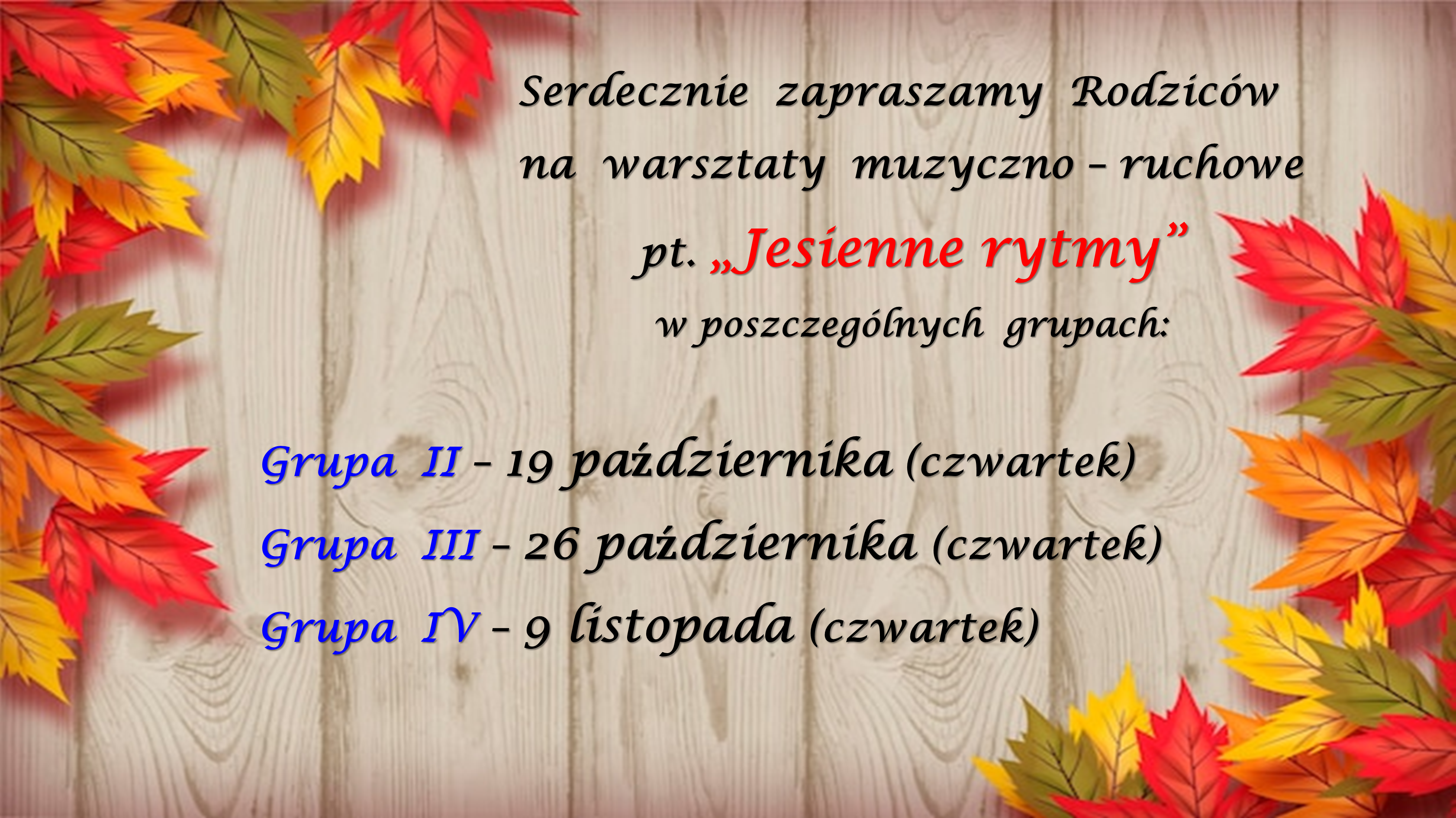 WARSZTATY JESIENNE