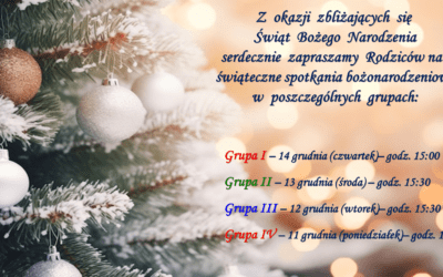 SPOTKANIA BOŻONARODZENIOWE