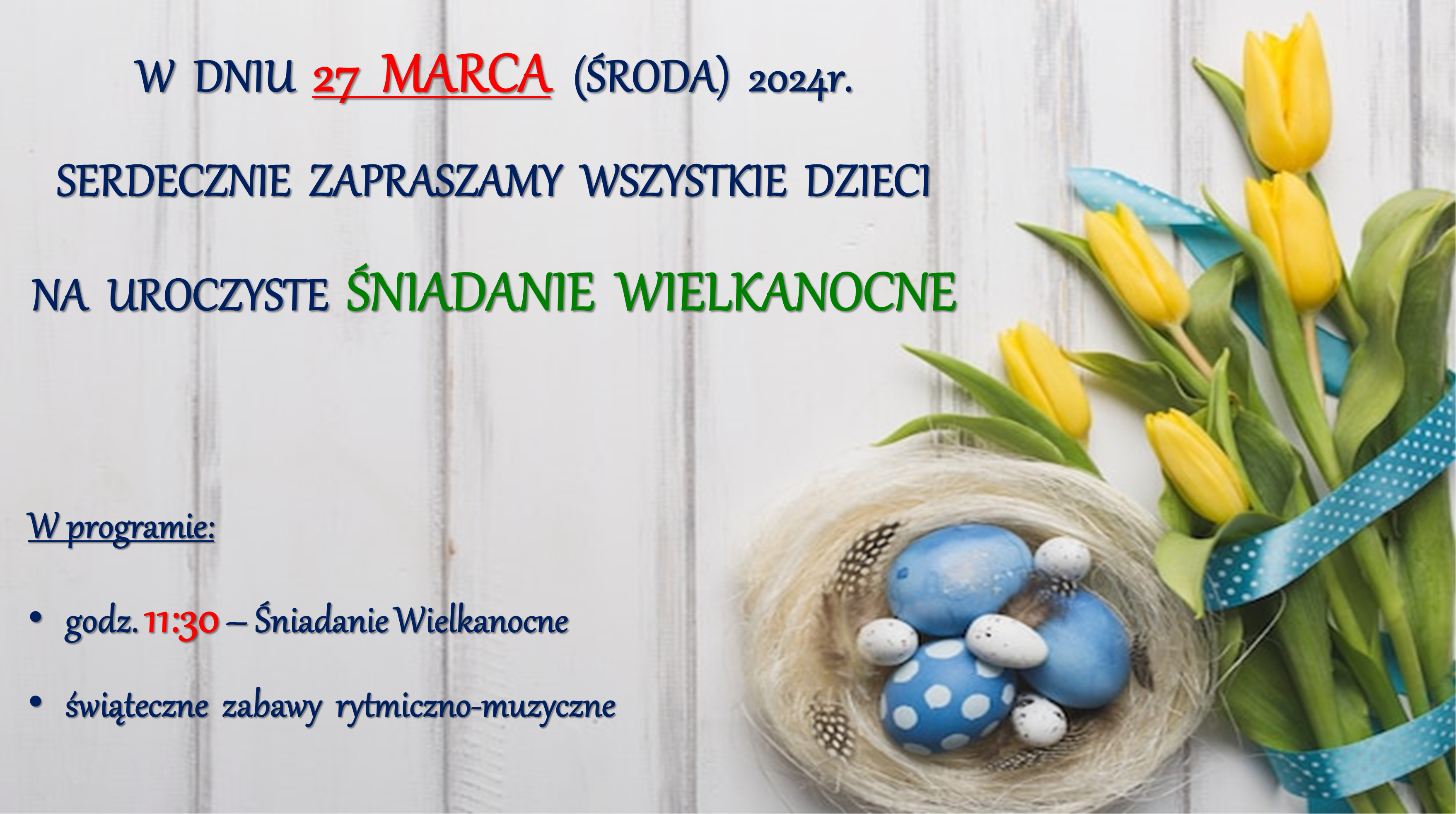 ŚNIADANIE WIELKANOCNE