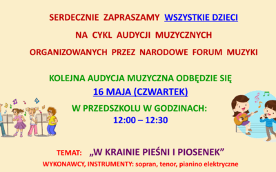 AUDYCJA MUZYCZNA – MAJ