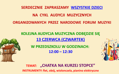 AUDYCJA MUZYCZNA – CZERWIEC
