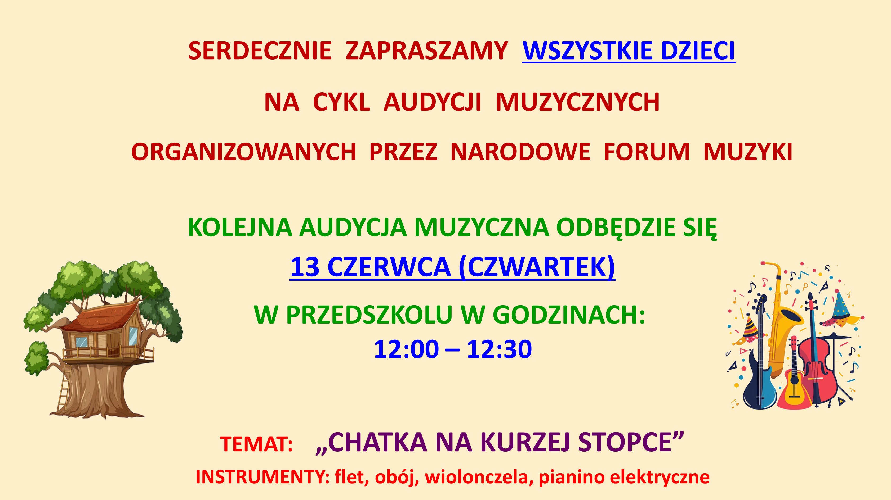 AUDYCJA MUZYCZNA – CZERWIEC