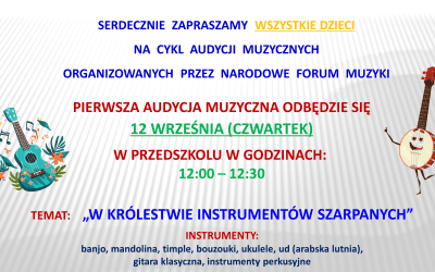 AUDYCJA MUZYCZNA – WRZESIEŃ