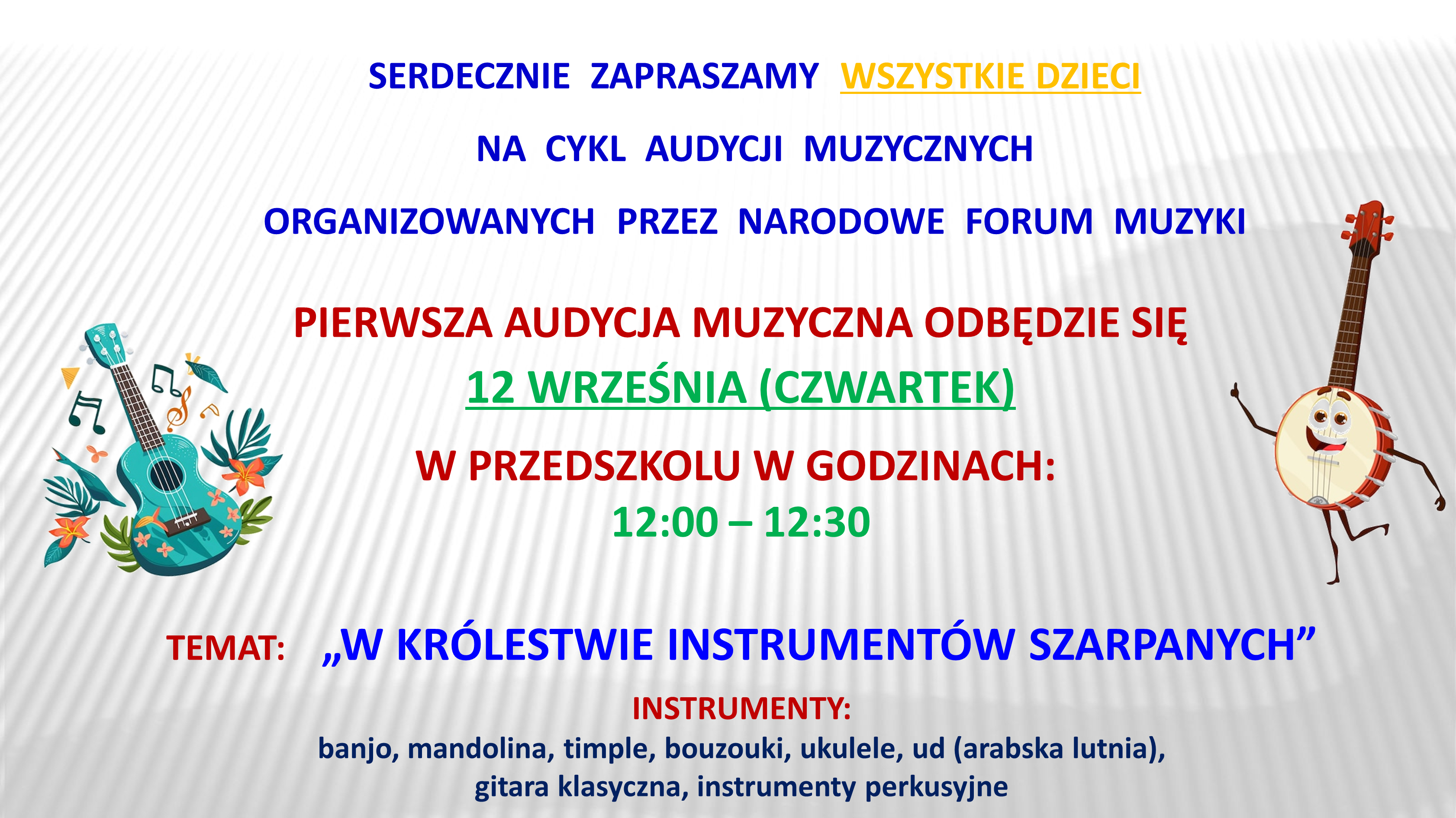 AUDYCJA MUZYCZNA – WRZESIEŃ