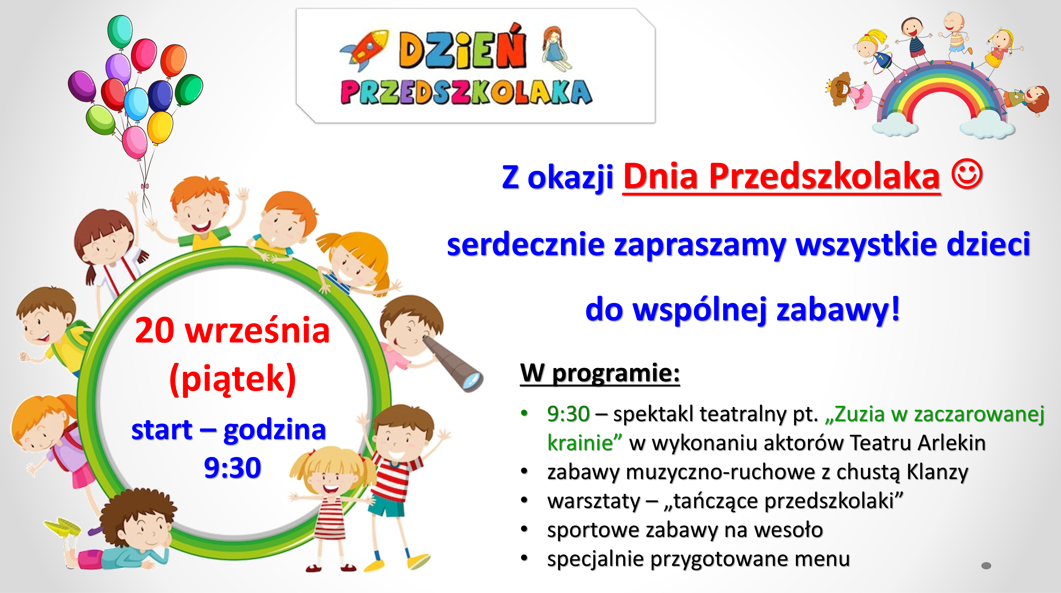 DZIEŃ PRZEDSZKOLAKA