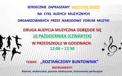 AUDYCJA MUZYCZNA – PAŹDZIERNIK