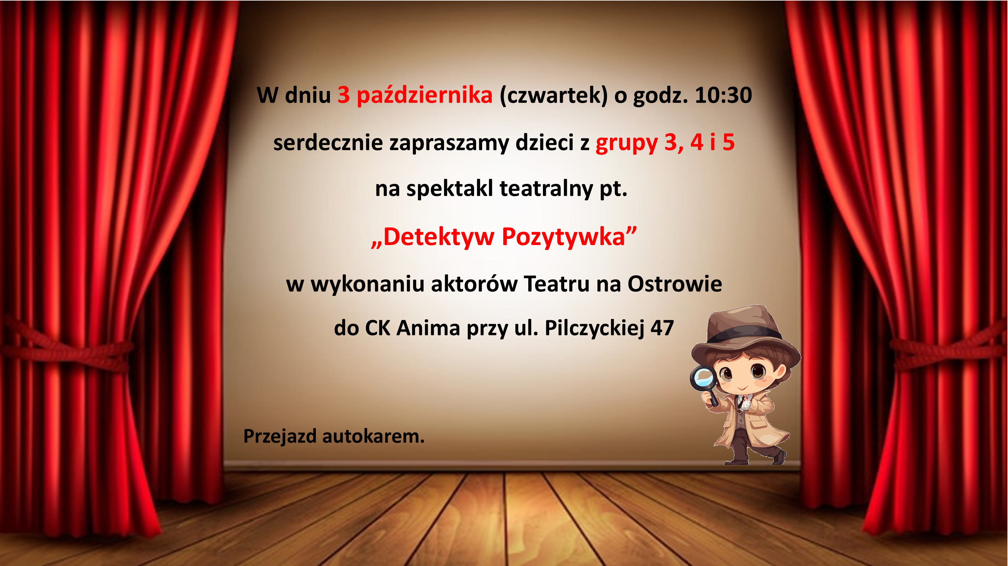 TEATR NA OSTROWIE – DETEKTYW POZYTYWKA