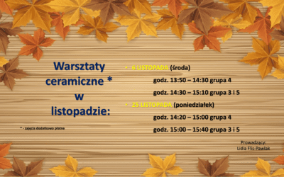 CERAMIKA – LISTOPAD