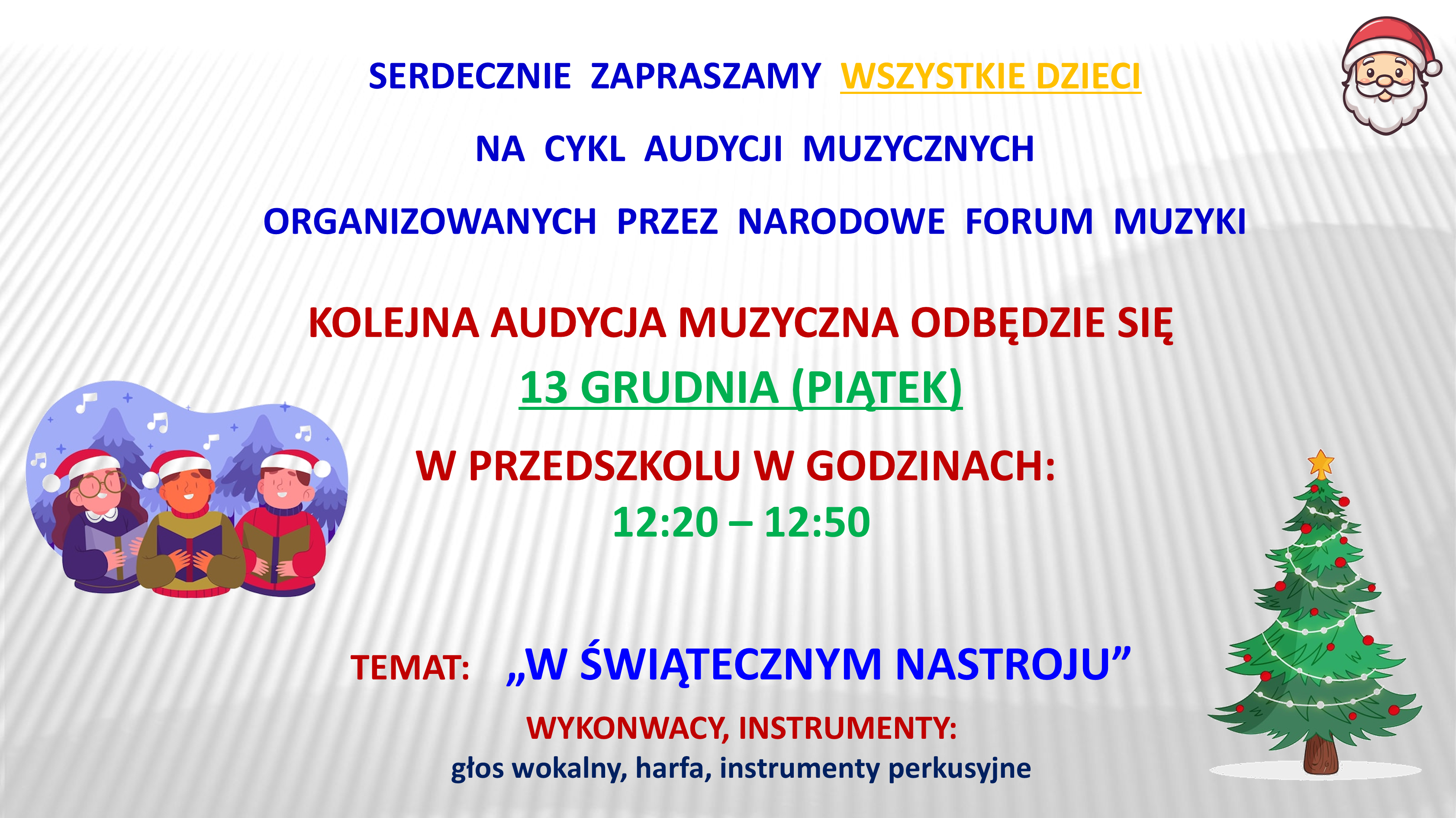 AUDYCJA MUZYCZNA – GRUDZIEŃ