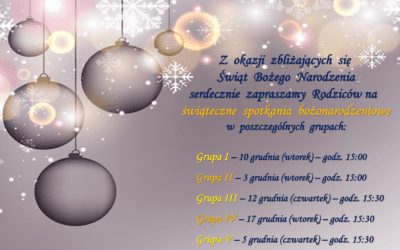 SPOTKANIA BOŻONARODZENIOWE