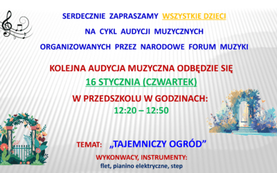 AUDYCJA MUZYCZNA – STYCZEŃ
