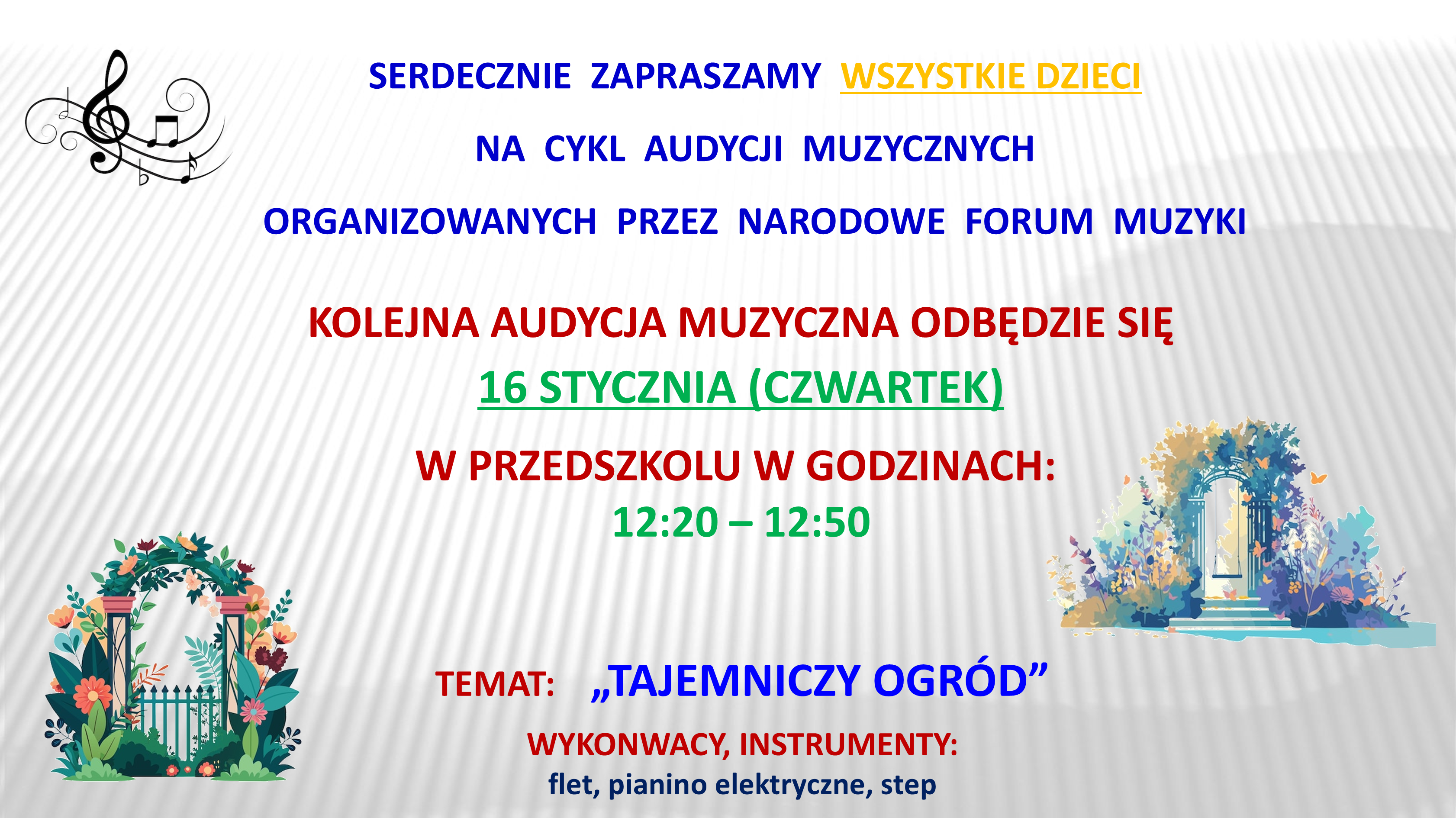 AUDYCJA MUZYCZNA – STYCZEŃ