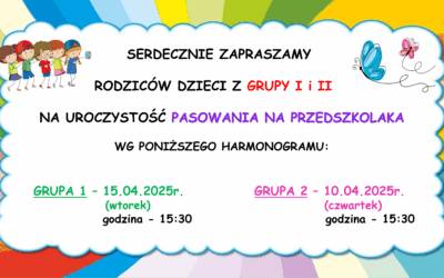 PASOWANIE NA PRZEDSZKOLAKA