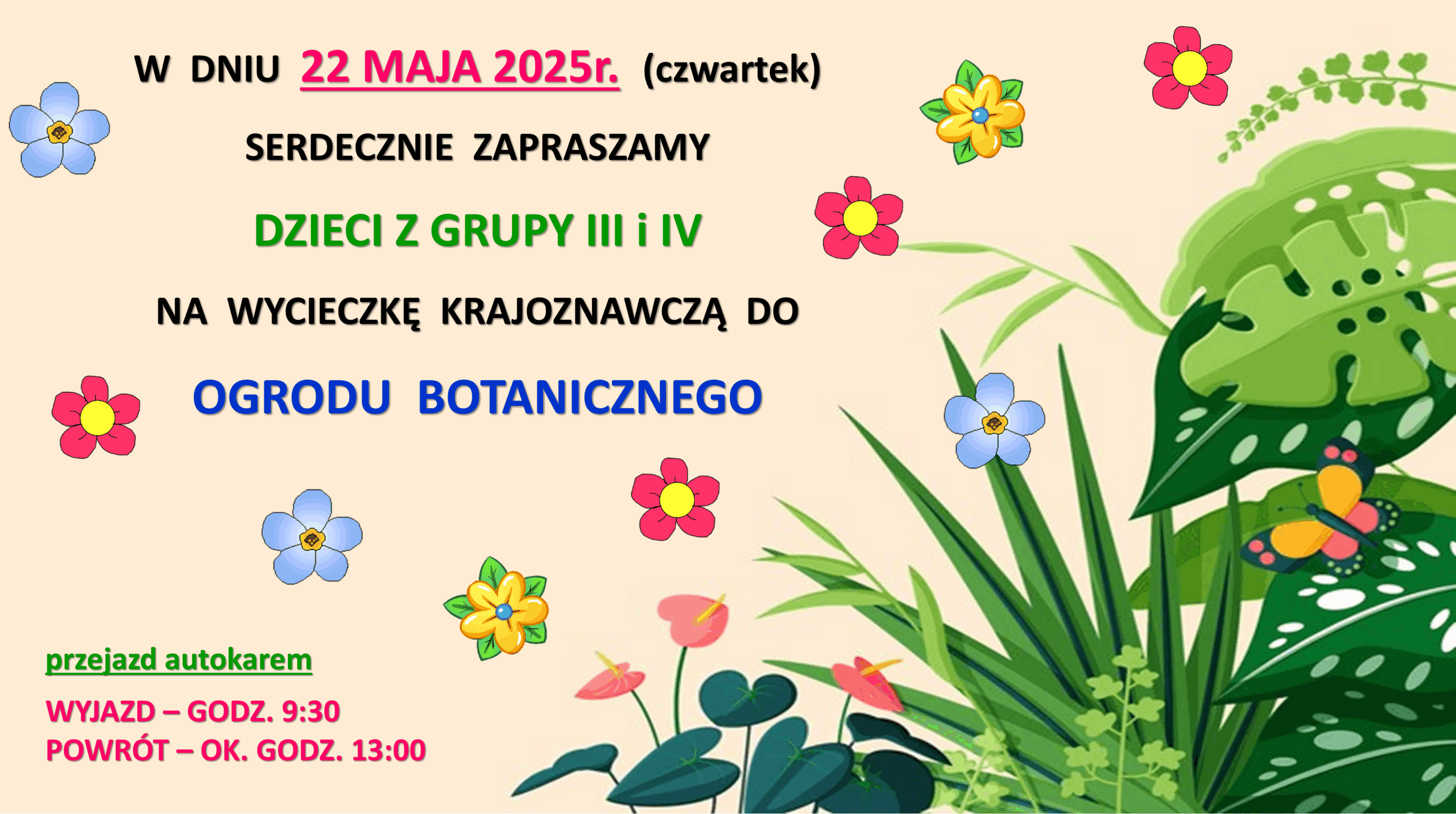 OGRÓD BOTANICZNY GRUPA 3-4