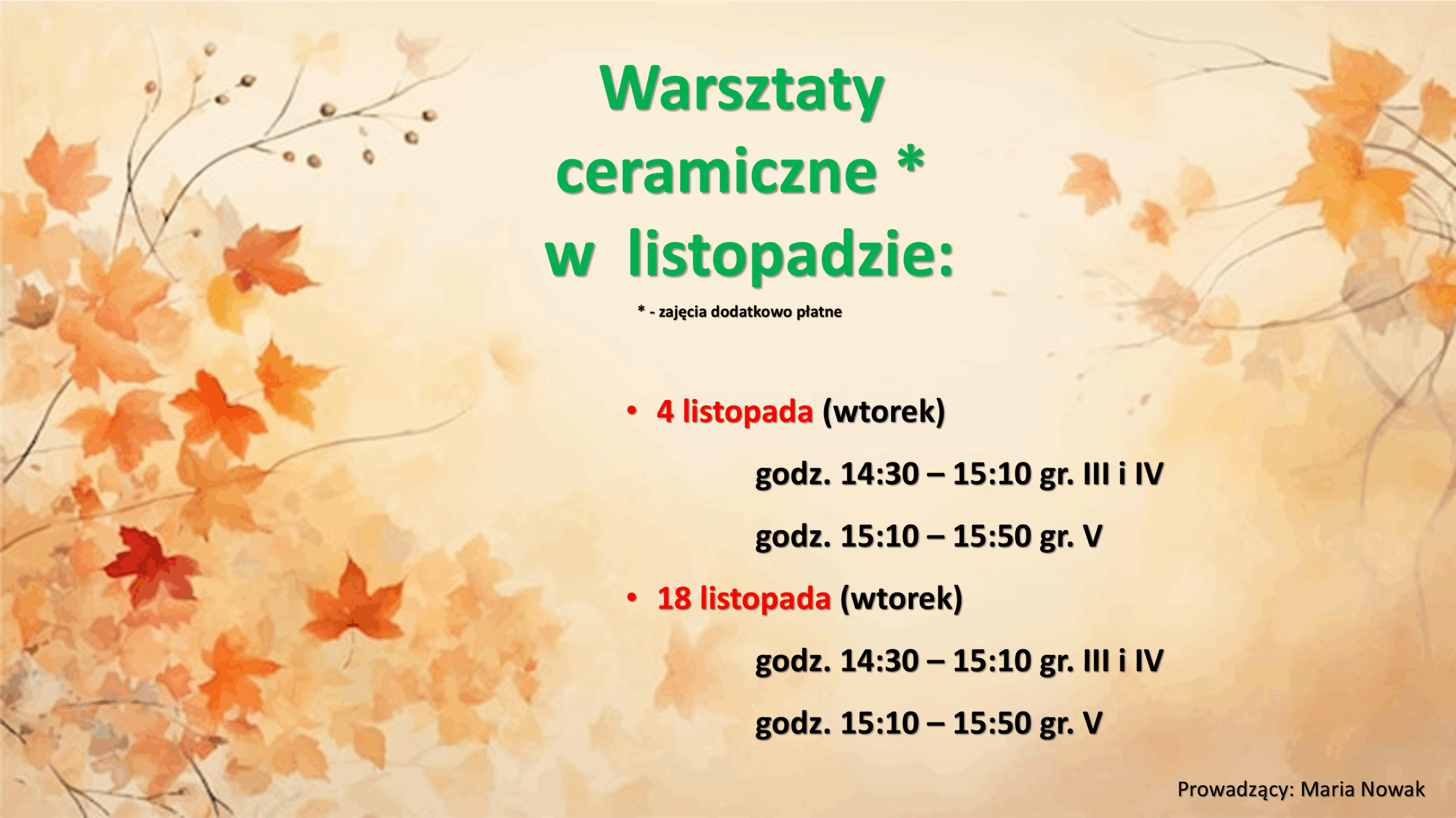 CERAMIKA-LISTOPAD