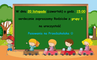 PASOWANIE NA PRZEDSZKOLAKA