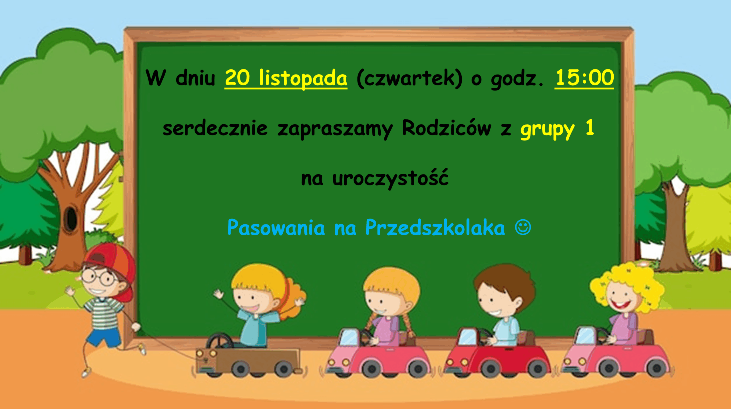 PASOWANIE NA PRZEDSZKOLAKA