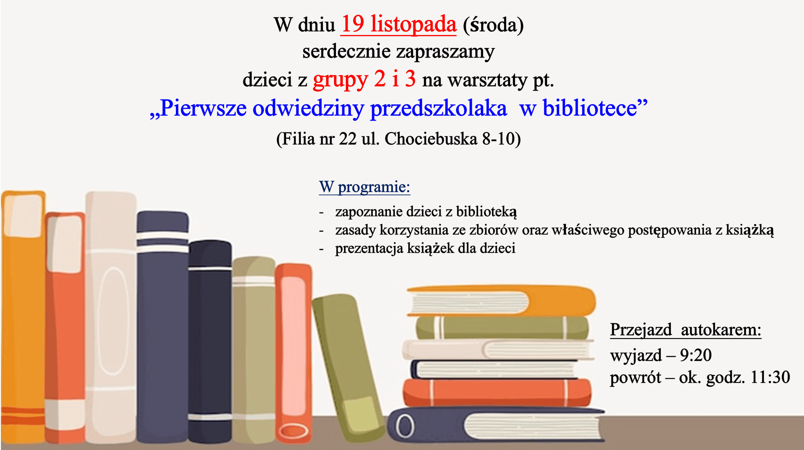 WARSZTATY BIBLIOTECZNE-GRUPA 2 i 3