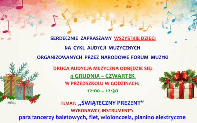 AUDYCJA MUZYCZNA – GRUDZIEŃ