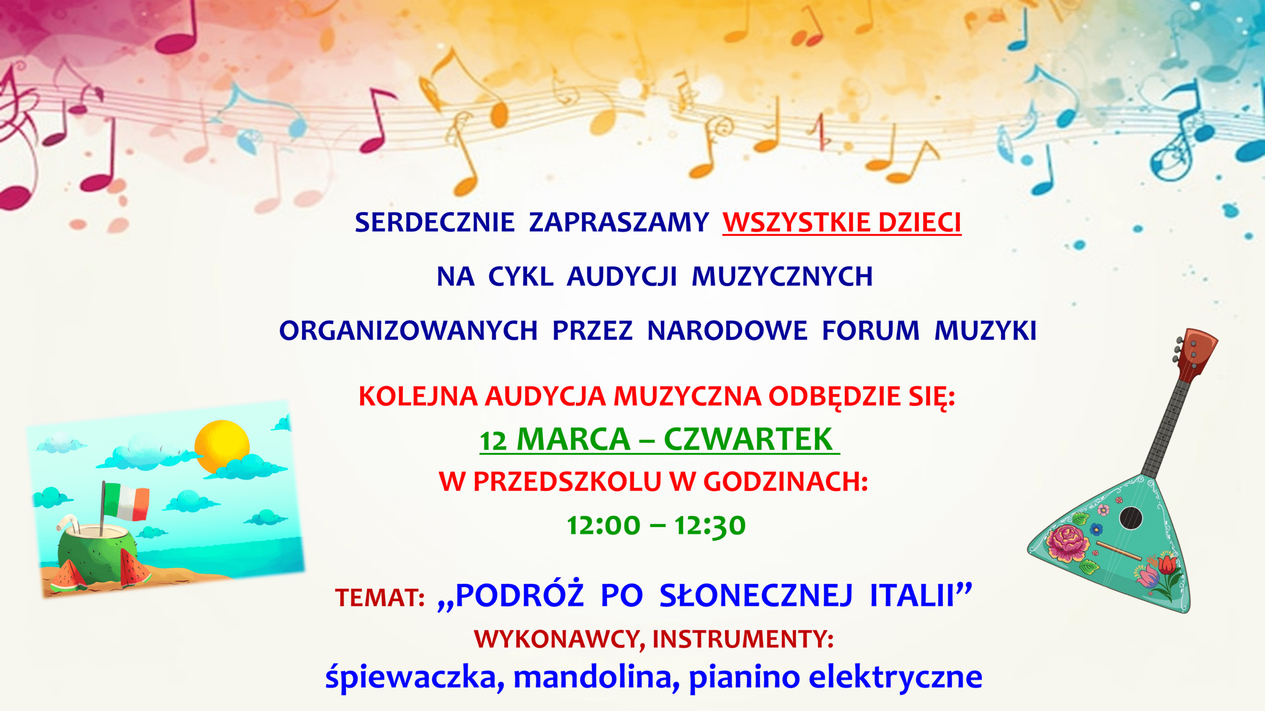 AUDYCJA MUZYCZNA MARZEC