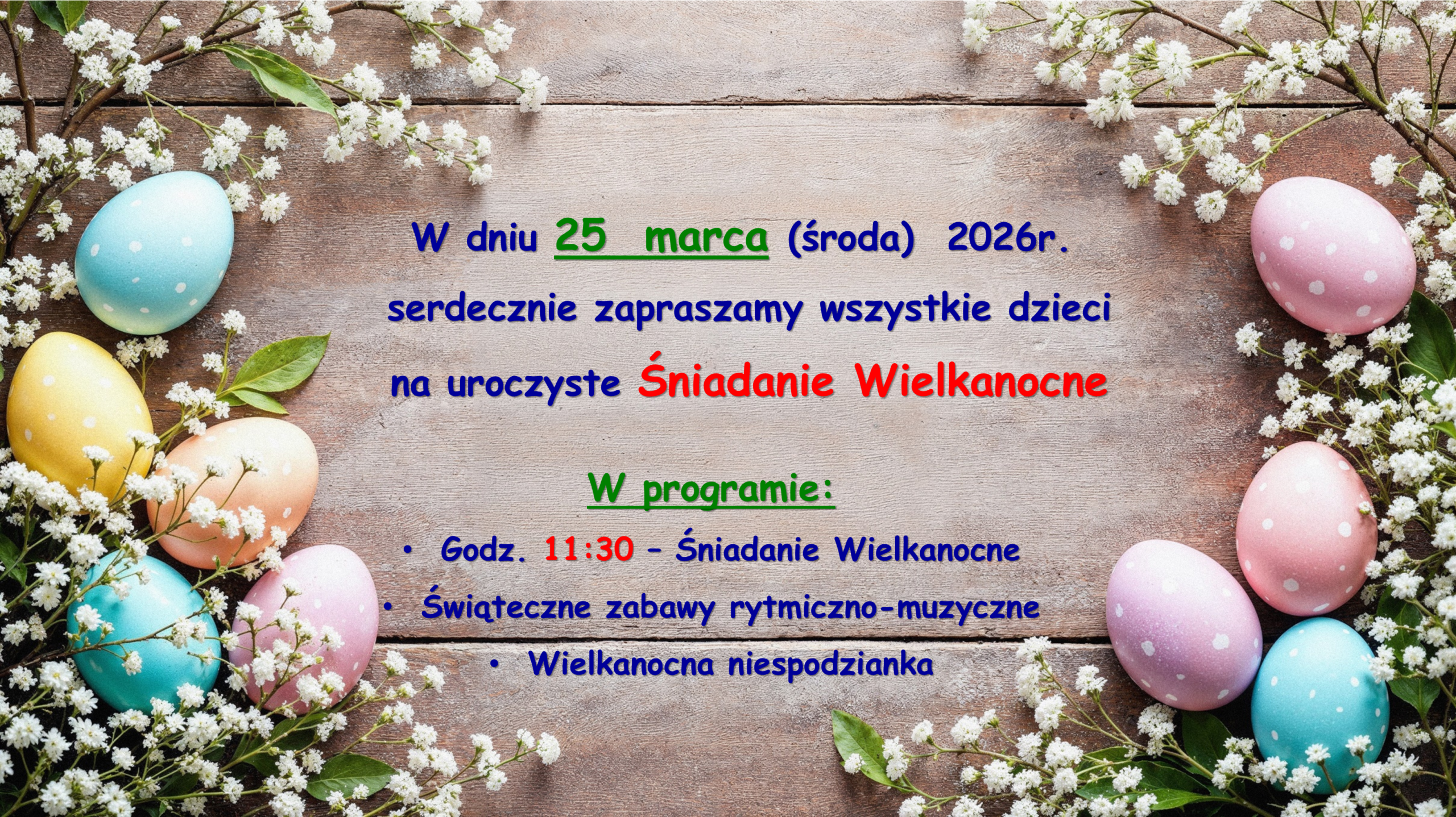 SNIADANIE WIELKANOCNE