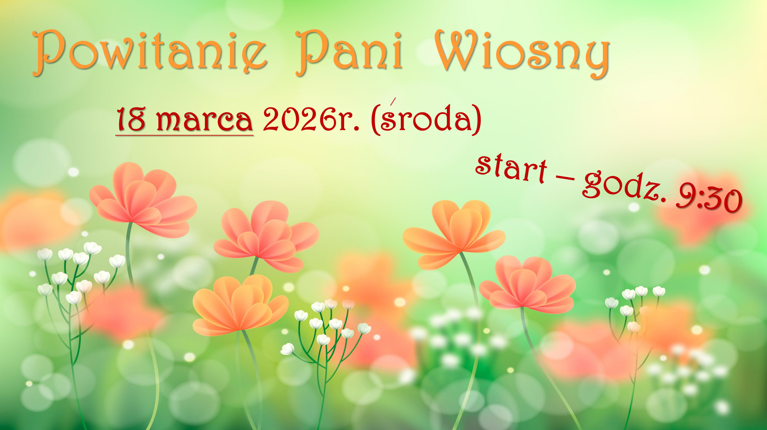 POWITANIE WIOSNY