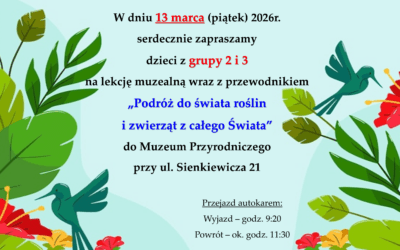MUZEUM PRZYRODNICZE GRUPA 2-3