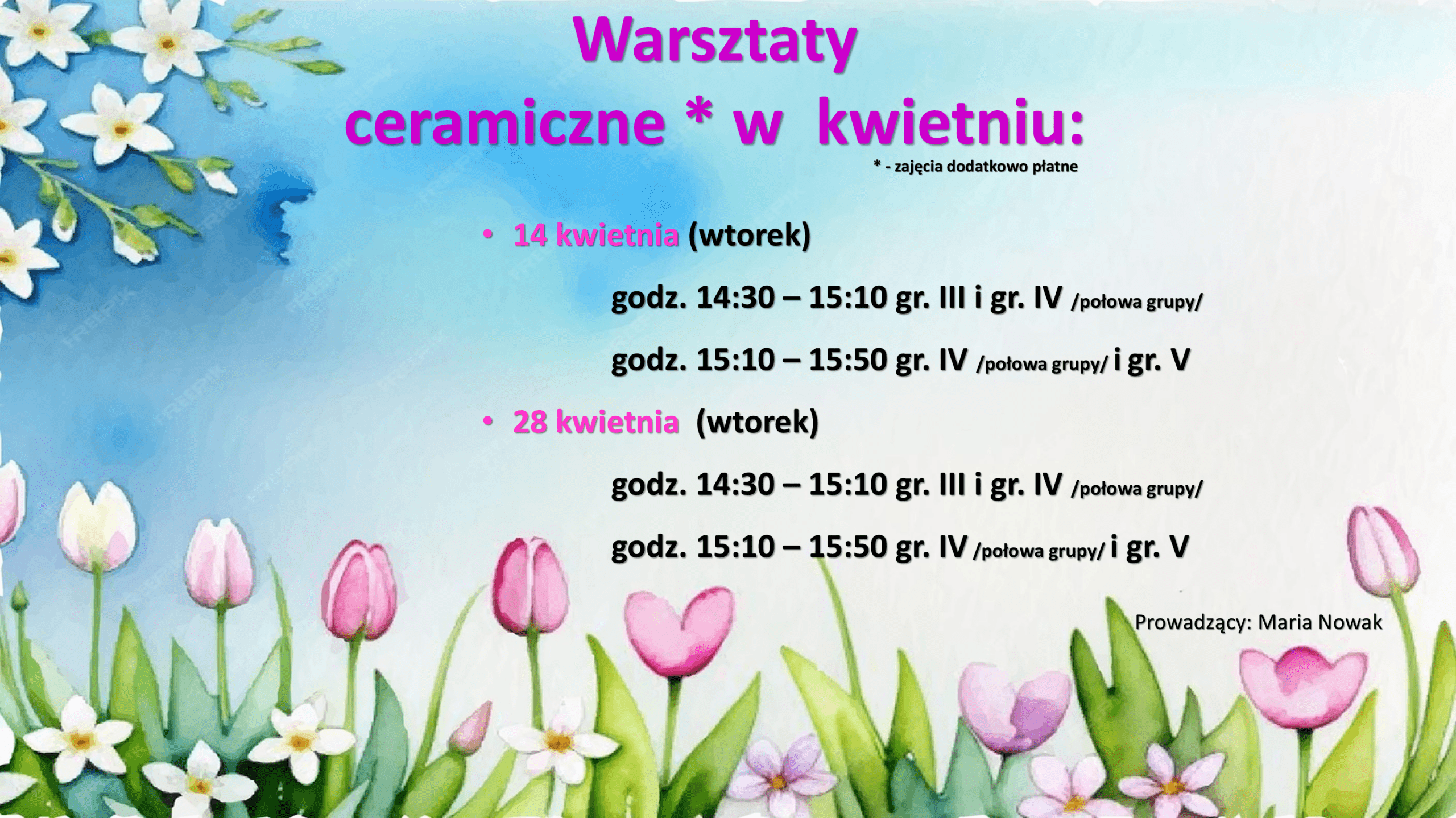CERAMIKA – KWIECIEN