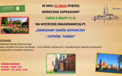 OSTROW TUMSKI I OGROD BOTANICZNY – GRUPA 2 i 3