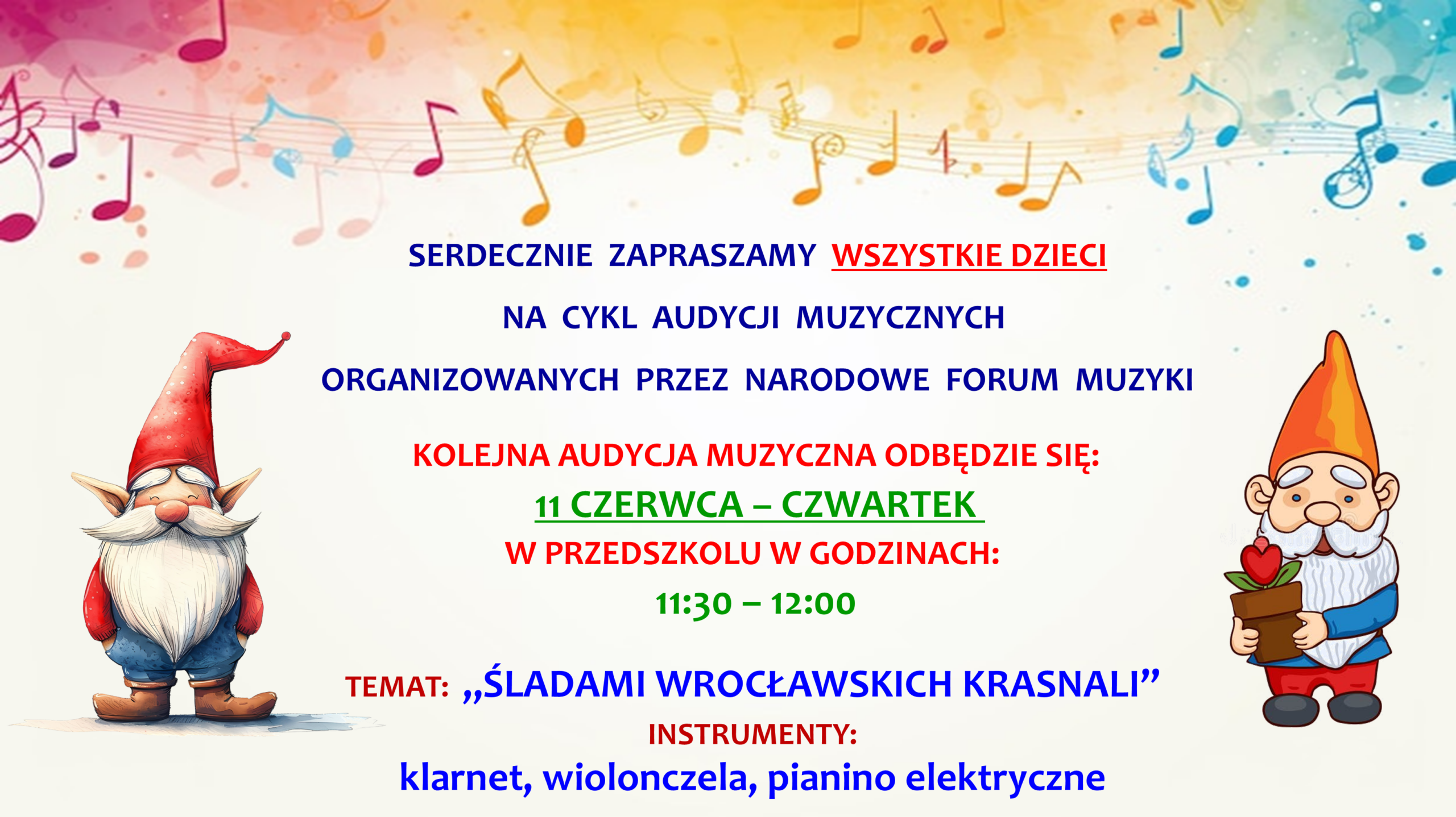 AUDYCJA MUZYCZNA – CZERWIEC